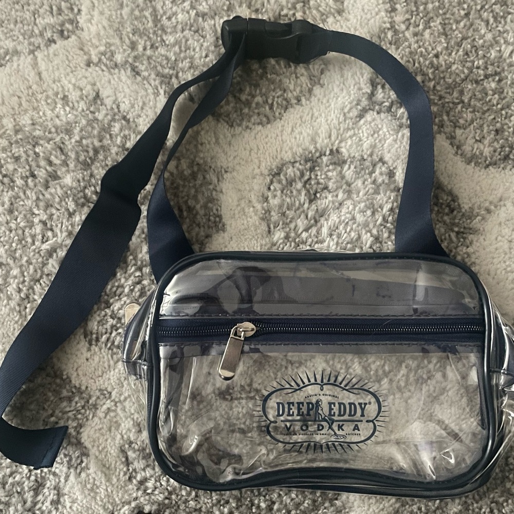 Deep Eddy Vodka Clear and Navy Fanny Pack